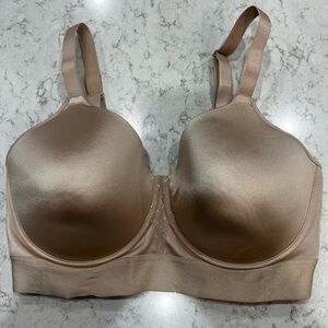 Women's Bali Satin Bra in Tan 38DD